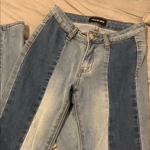 Two Color Stretchy Jean